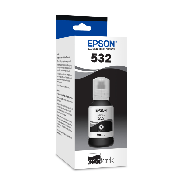 slide 1 of 2, Epson Ecotank 532 - Ultra High Capacity - Black - Original - Ink Refill - For Ecotank Et-M1170, Et-M2170, Et-M3170, 1 ct