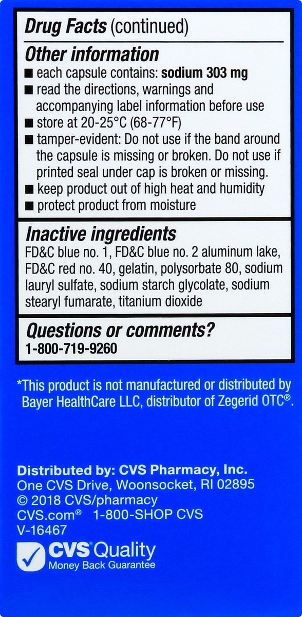 slide 4 of 11, CVS Health Omeprazole Sodium Bicarbonate Capsules, 42Ct, 42 ct