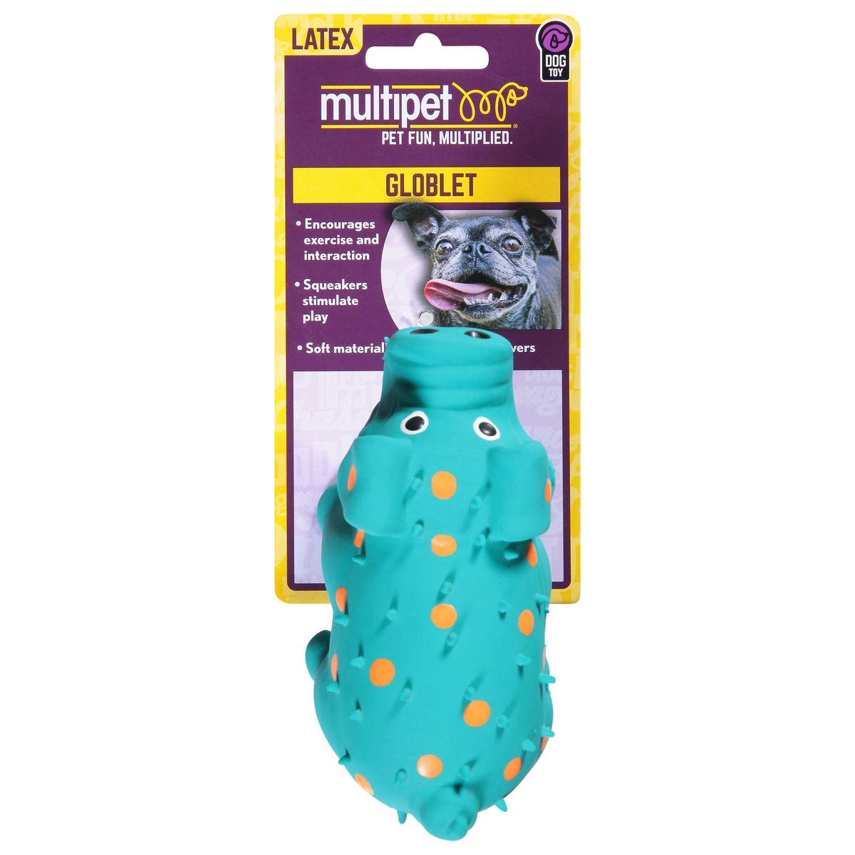 slide 1 of 1, MultiPet Squeakables Goblet Dog Toy Mini 1 ea, 1 ct