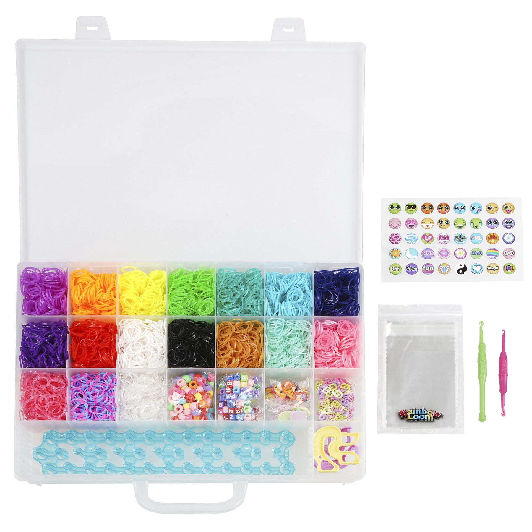 slide 2 of 3, Rainbow Loom Mega Combo Set Loomi-Pals & Sticker Pendants Bracelet Making Kit, 1 ct