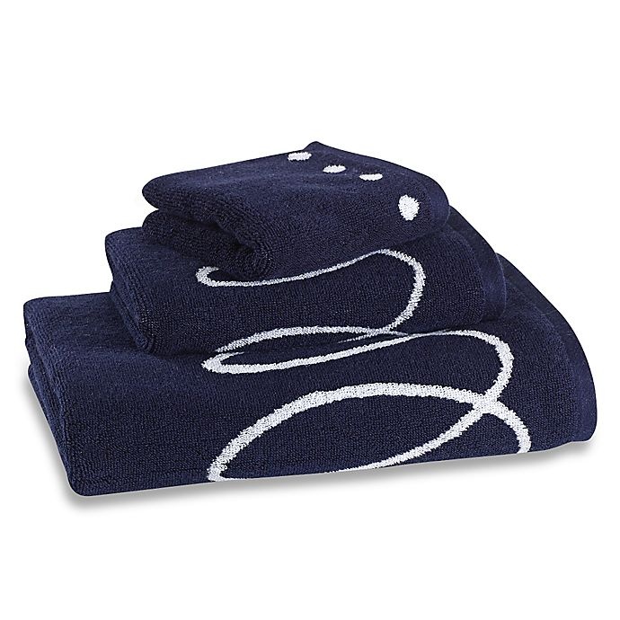 slide 1 of 1, Kate Spade New York Charlotte Street Bath Towel - Navy, 1 ct