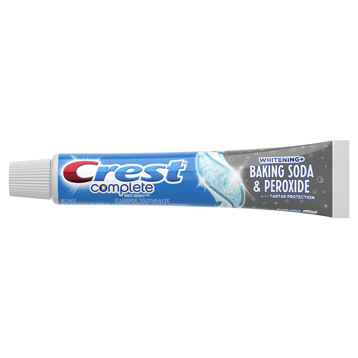 slide 2 of 3, Crest Complete Whitening + Baking Soda & Peroxide Toothpaste, 5.8 oz