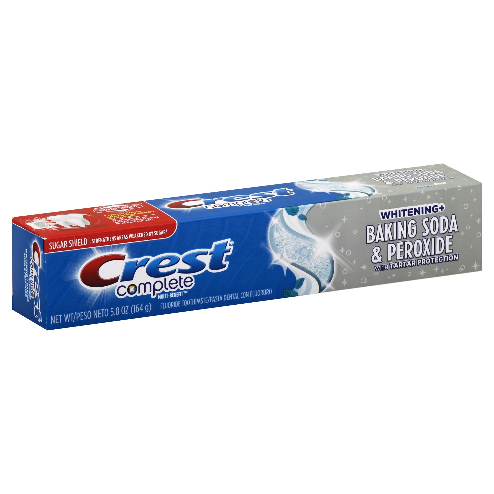 slide 1 of 3, Crest Complete Whitening + Baking Soda & Peroxide Toothpaste, 5.8 oz