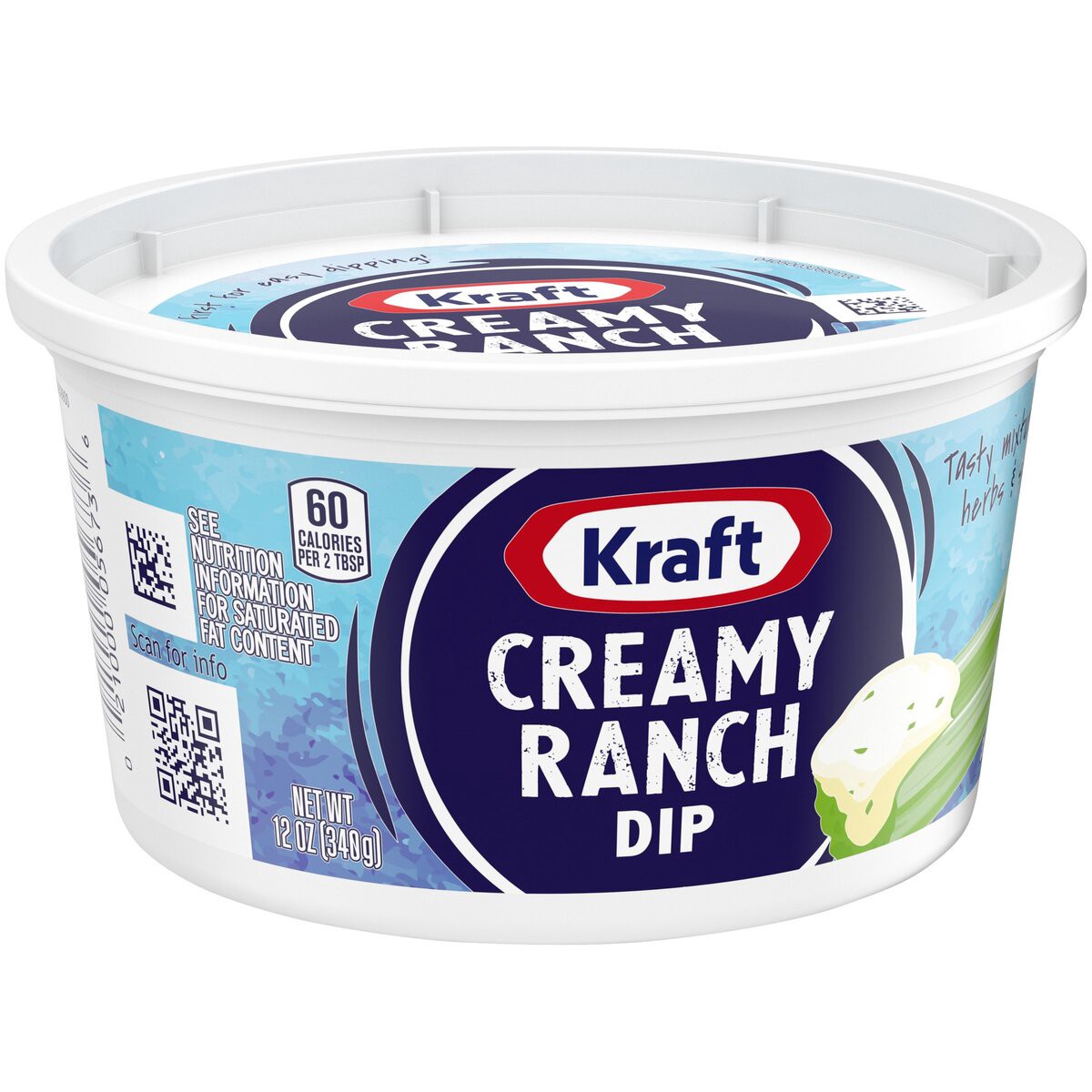 slide 2 of 9, Kraft Creamy Ranch Dip Tub, 12 oz