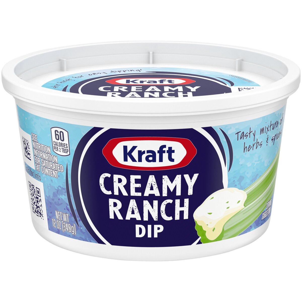 slide 1 of 9, Kraft Creamy Ranch Dip Tub, 12 oz