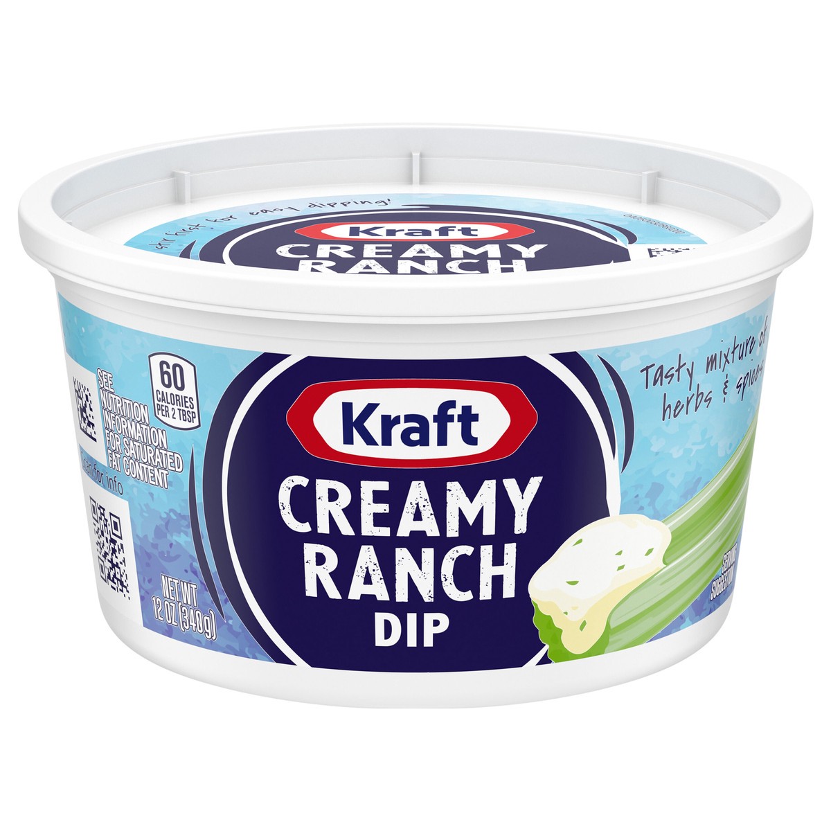 slide 1 of 9, Kraft Creamy Ranch Dip, 12 oz Tub, 12 oz