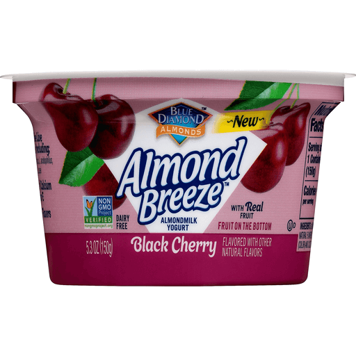 slide 1 of 1, Blue Diamond Almondmilk Yogurt Black Cherry, 5.3 oz