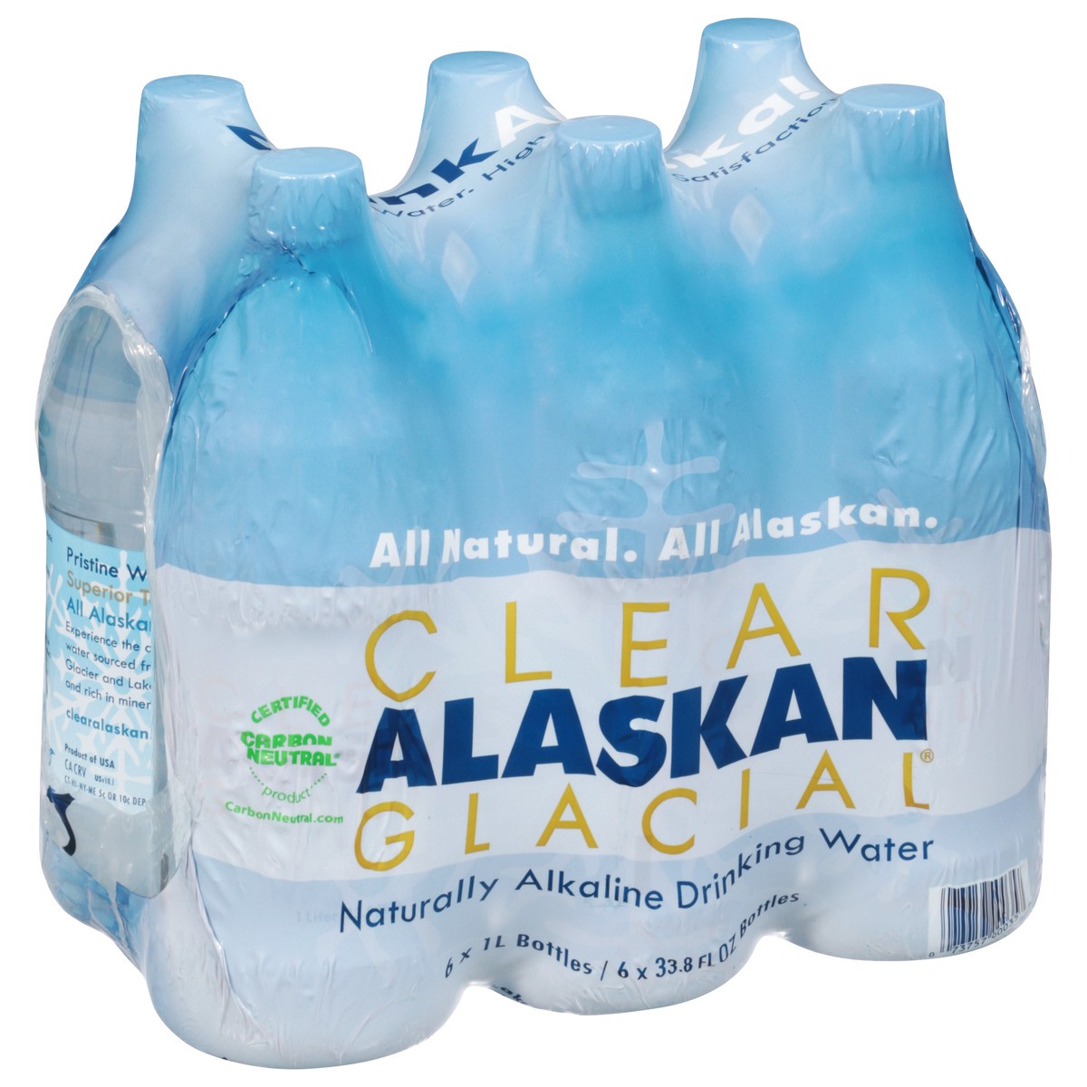 slide 2 of 9, Clear Alaskan Glacial Alkaline Drinking Water 6 - 33.8 fl oz Bottles, 6 ct