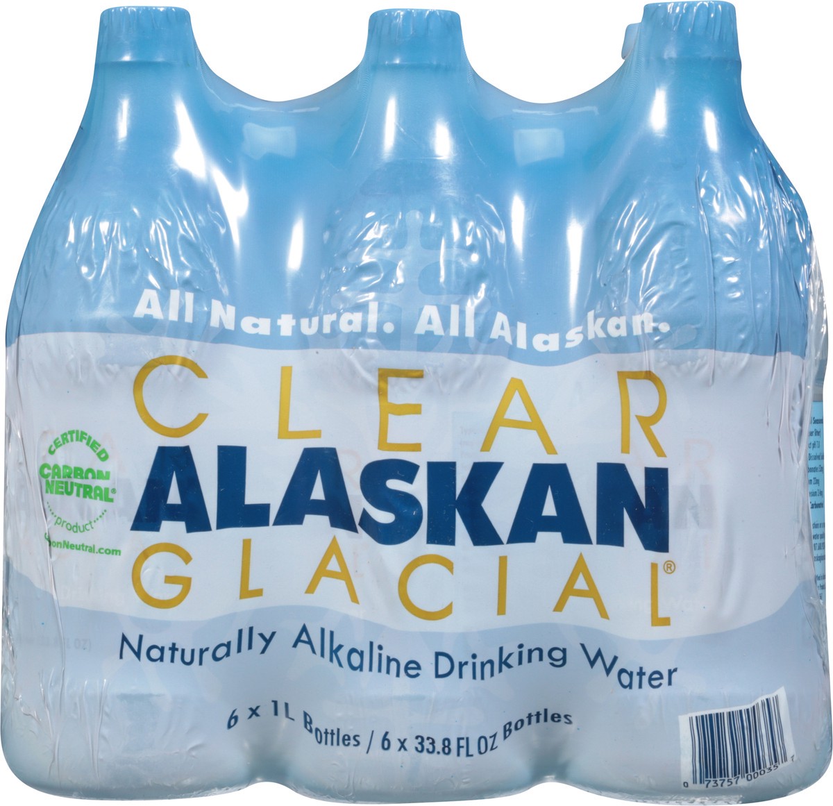 slide 5 of 9, Clear Alaskan Glacial Alkaline Drinking Water 6 - 33.8 fl oz Bottles, 6 ct