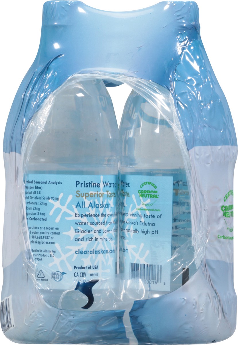 slide 8 of 9, Clear Alaskan Glacial Alkaline Drinking Water 6 - 33.8 fl oz Bottles, 6 ct