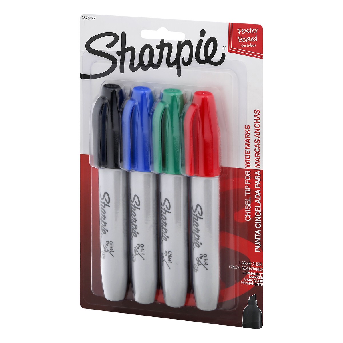 slide 2 of 8, Sharpie Broad Chisel Tip Permanent Marker Multicolor, 4 ct