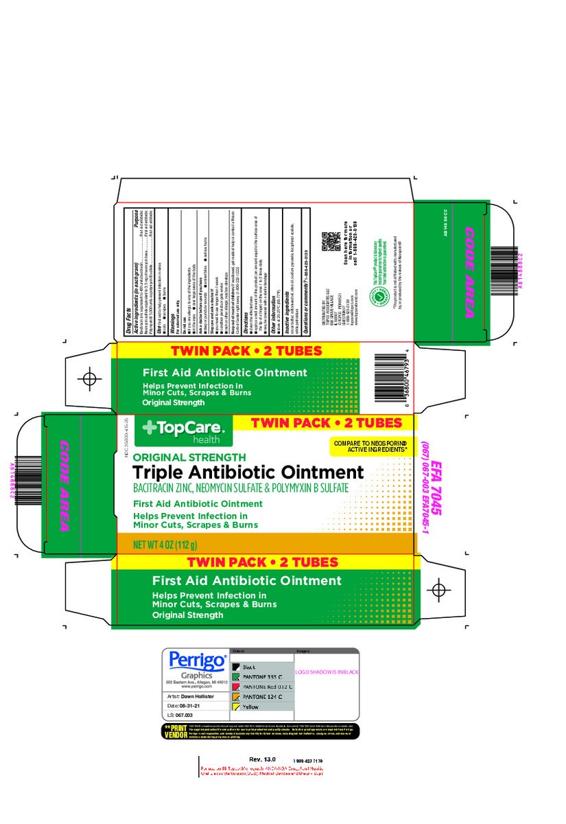 slide 16 of 16, TopCare Health Original Strength Triple Antibiotic Ointment Twin Pack 2 ea, 2 ct
