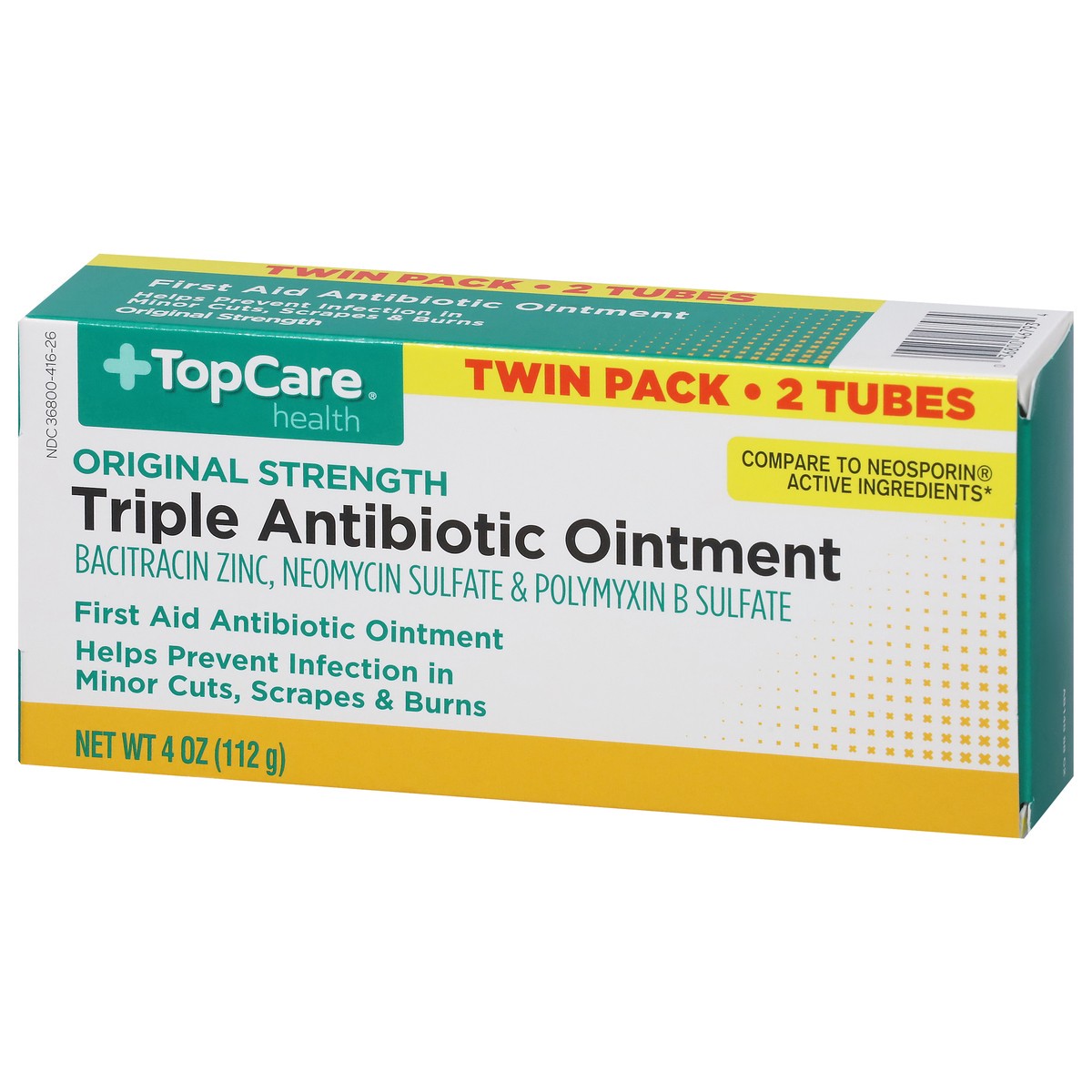 slide 13 of 16, TopCare Health Original Strength Triple Antibiotic Ointment Twin Pack 2 ea, 2 ct