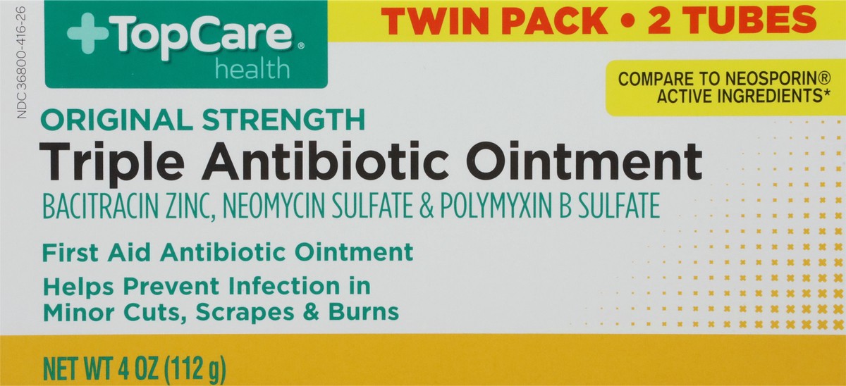 slide 5 of 16, TopCare Health Original Strength Triple Antibiotic Ointment Twin Pack 2 ea, 2 ct