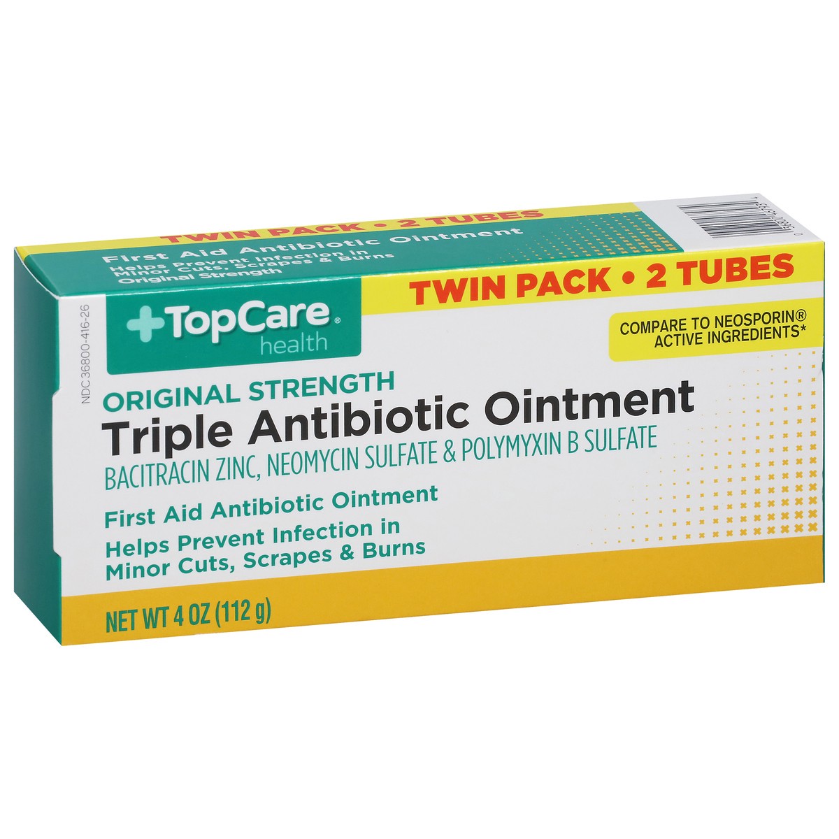 slide 8 of 16, TopCare Health Original Strength Triple Antibiotic Ointment Twin Pack 2 ea, 2 ct