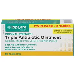 TopCare Health Original Strength Triple Antibiotic Ointment Twin Pack - 2 ea
