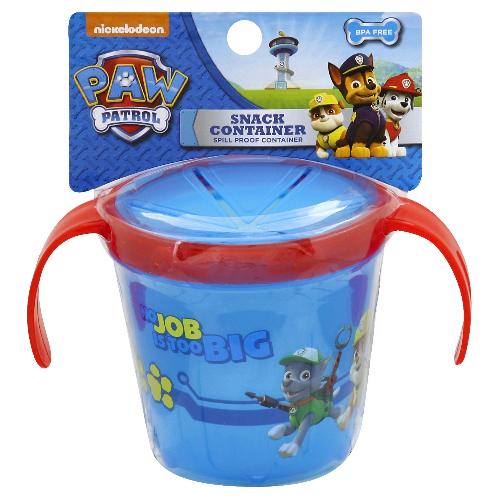 slide 1 of 1, Spin Master Nickelodeon Paw Patrol Spillproof Snack Container Blue, 1 ct