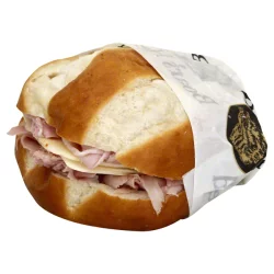 Ham And Swiss Pretzel Sandwich