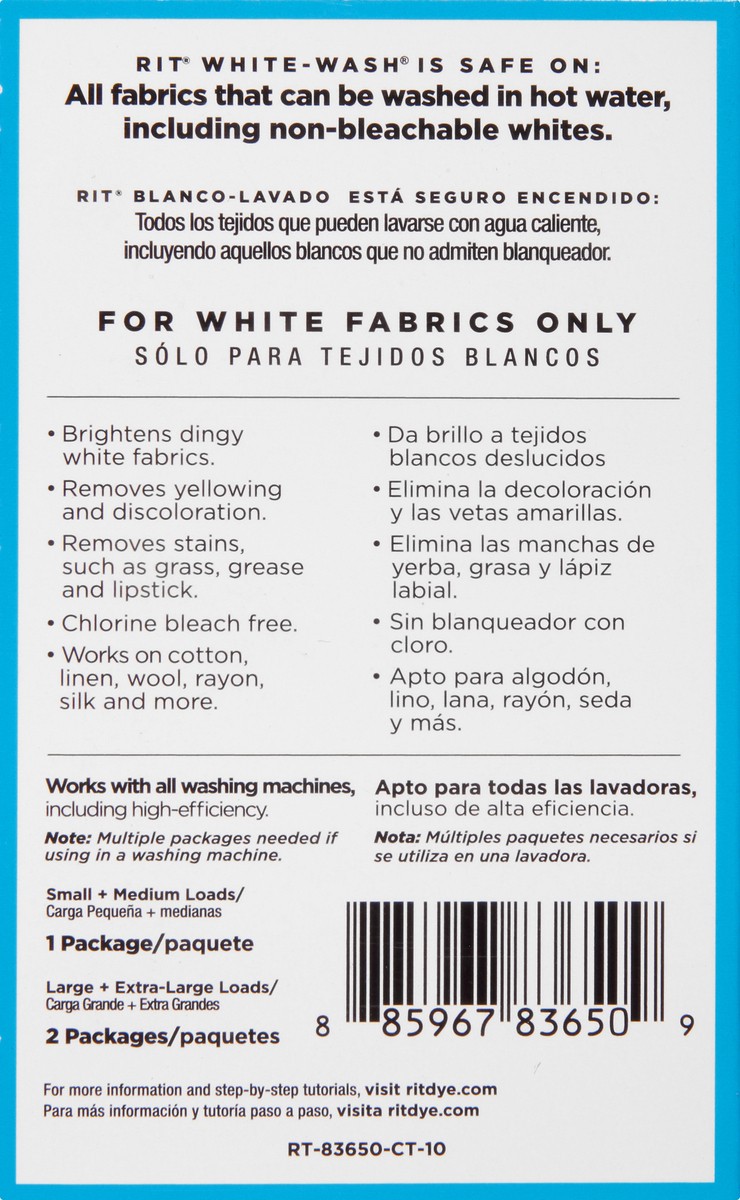 slide 7 of 9, Rit Dye White Wash Stain Remover /Whitnr, 1.87 oz