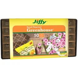 Jiffy Peat Strips'n Greenhouse Tray, 50 cell