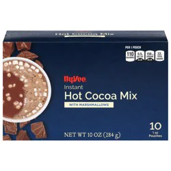 Hy-vee Instant Hot Cocoa Mix With Marshmallows - 10 ct; 1 oz - 10 ct; 1 oz