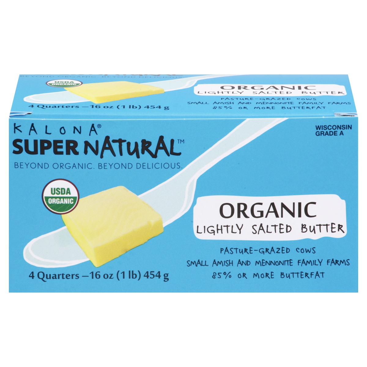 slide 1 of 1, Kalona Supernatural Organic Butter, 16 oz