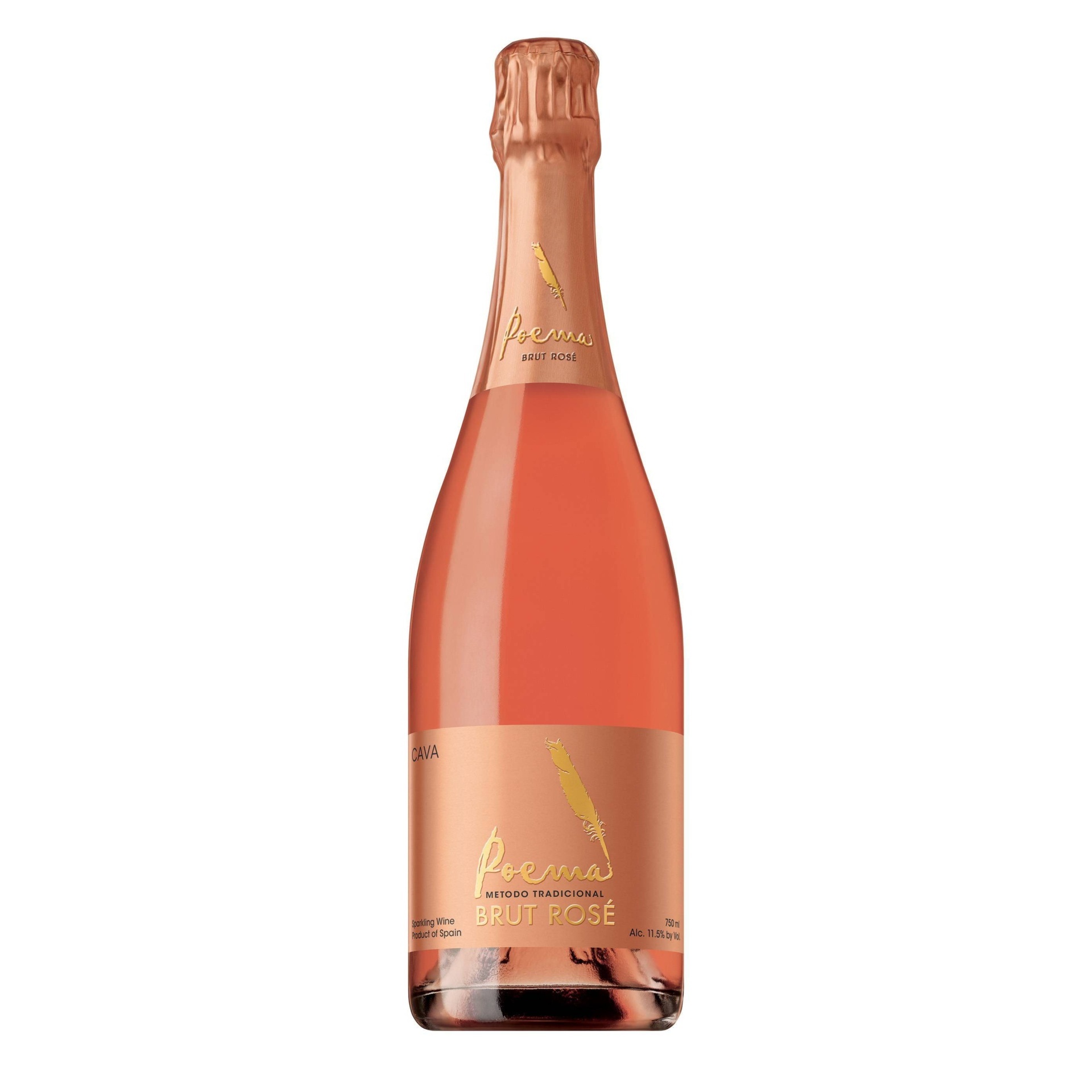 slide 1 of 1, Poema Brut Rose Cava Sparkling Wine, 750 ml