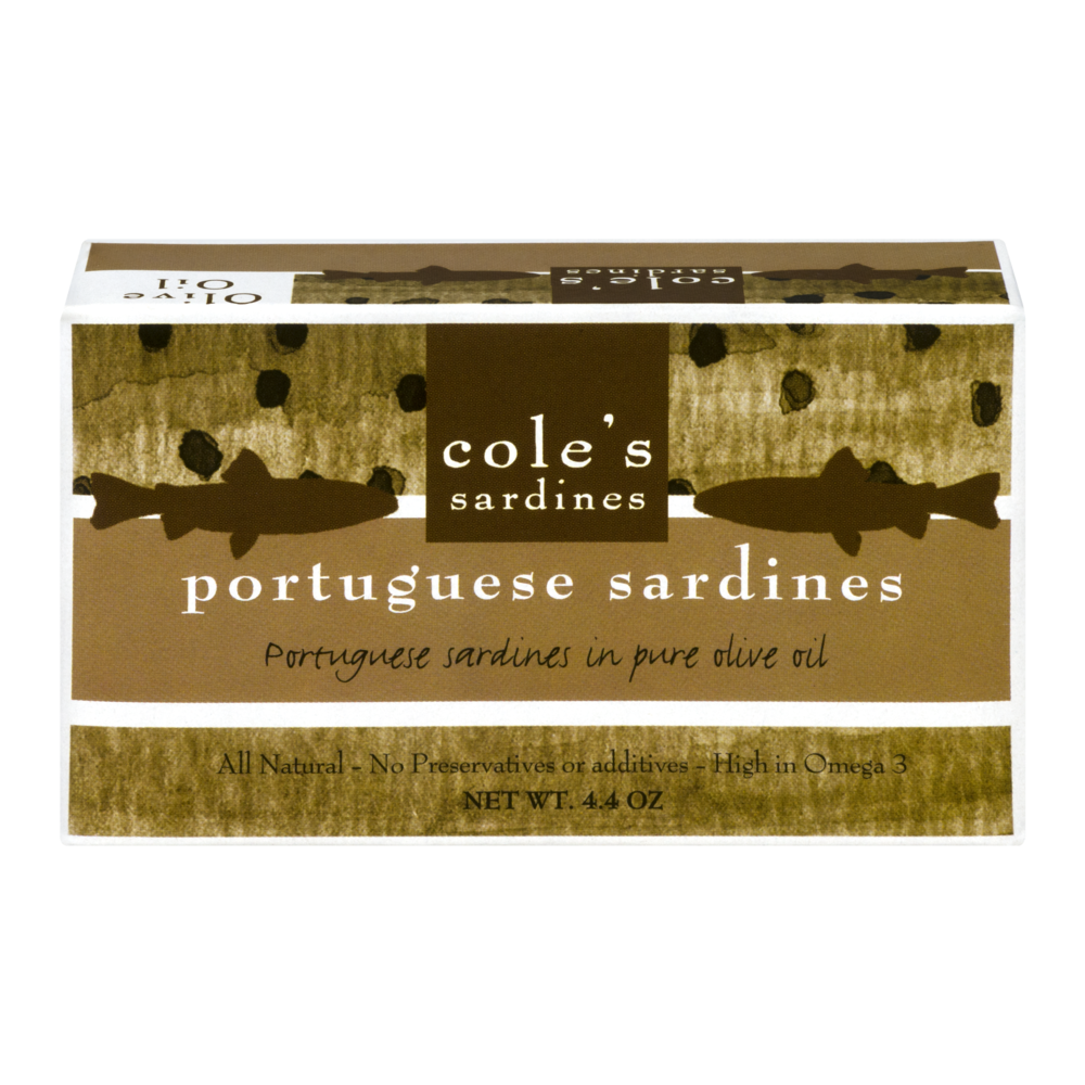 slide 1 of 1, Cole's Portuguese Sardines In Olive Oil, 4.4 oz