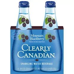 Clearly Canadian Mountain Blackberry Sparkling Water - 4 ct; 11 fl oz