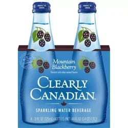 Clearly Canadian Mountain Blackberry Sparkling Water - 4 ct; 11 fl oz