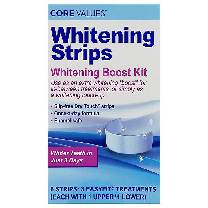 slide 2 of 4, Core Values Whitening Boost Kit Whitening Strips, 1 ct