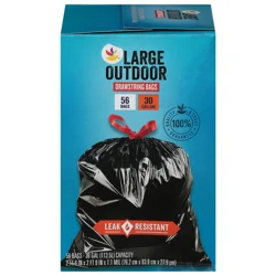 Giant Large Outdoor Drawstring Trash Bags 30 Gallon