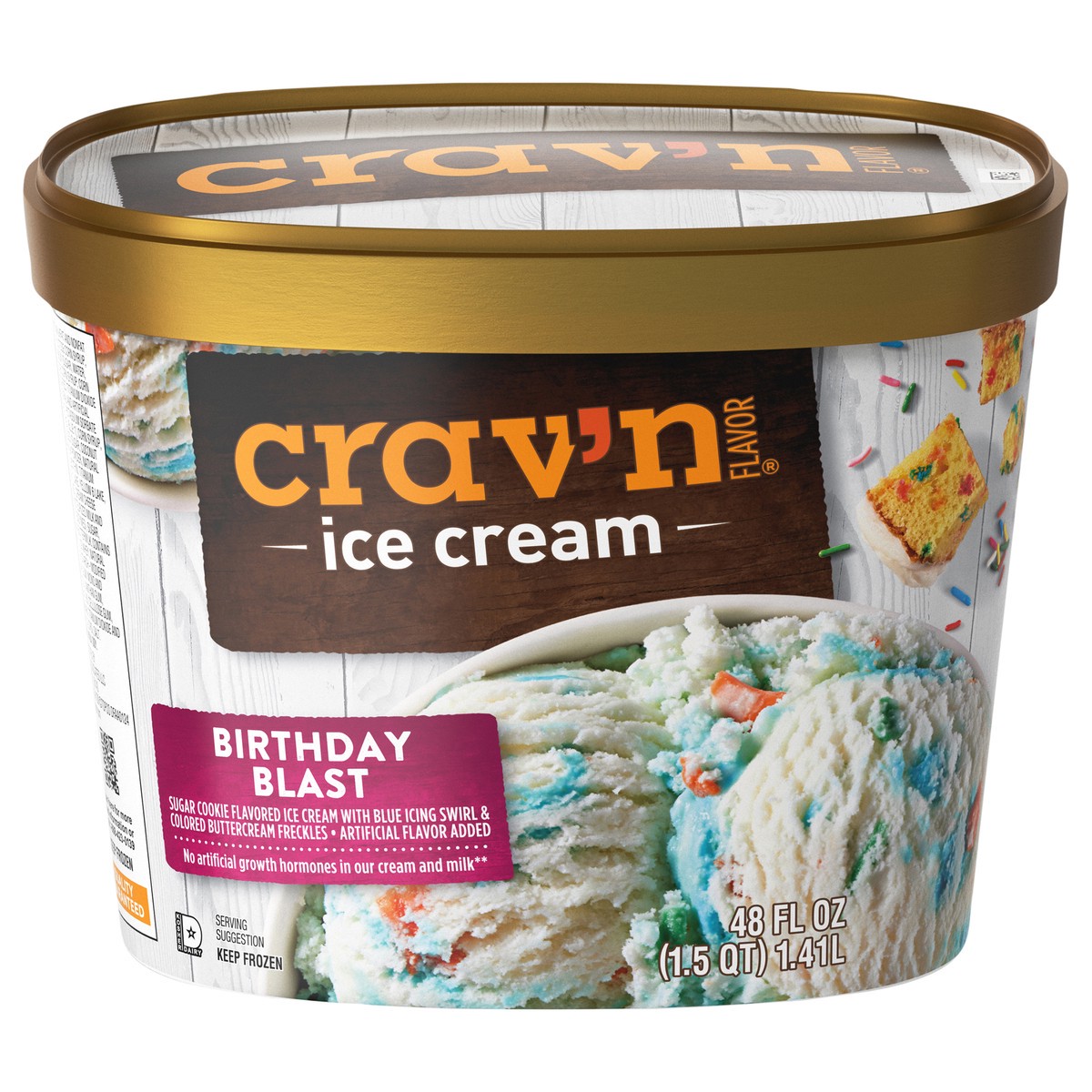 slide 3 of 4, Crav'n Flavor Birthday Blast Ice Cream 48 lb, 48 lb