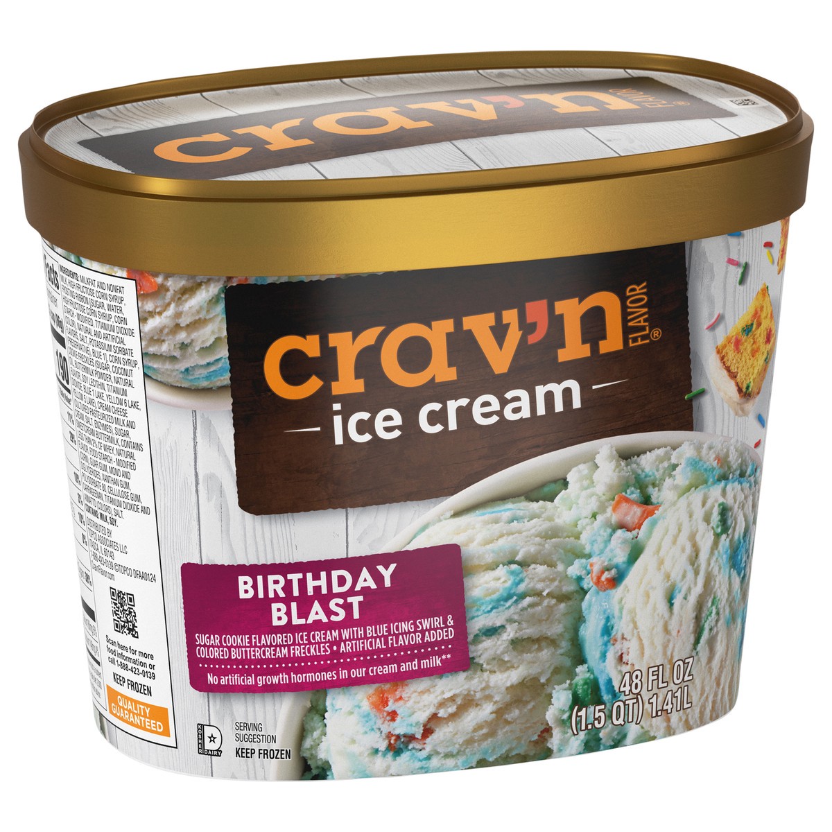 slide 4 of 4, Crav'n Flavor Birthday Blast Ice Cream 48 lb, 48 lb