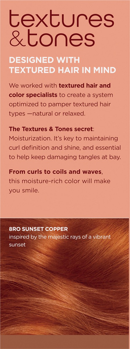 slide 5 of 11, Clairol Textures & Tones 8RO Sunset Copper, 1 ct