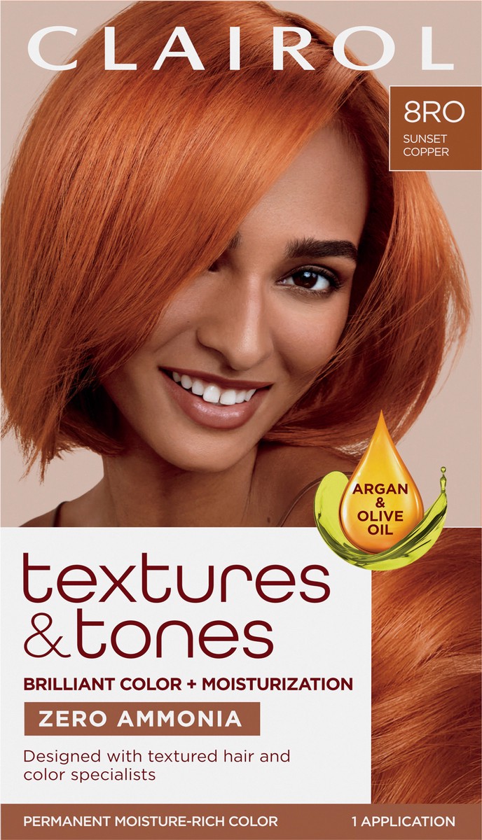 slide 9 of 11, Clairol Textures & Tones 8RO Sunset Copper, 1 ct