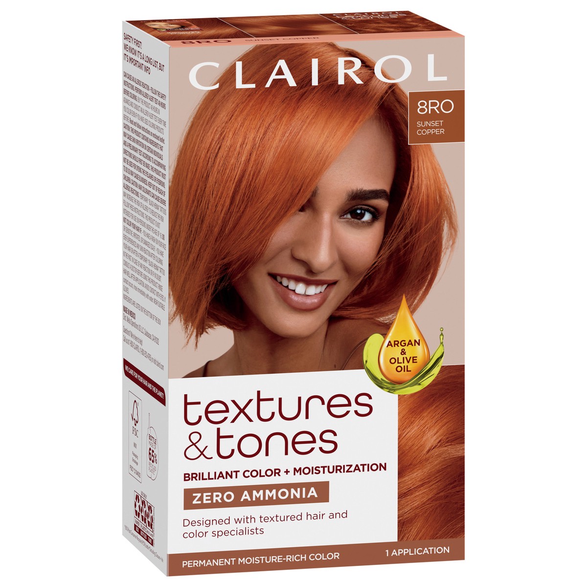 slide 11 of 11, Clairol Textures & Tones 8RO Sunset Copper, 1 ct
