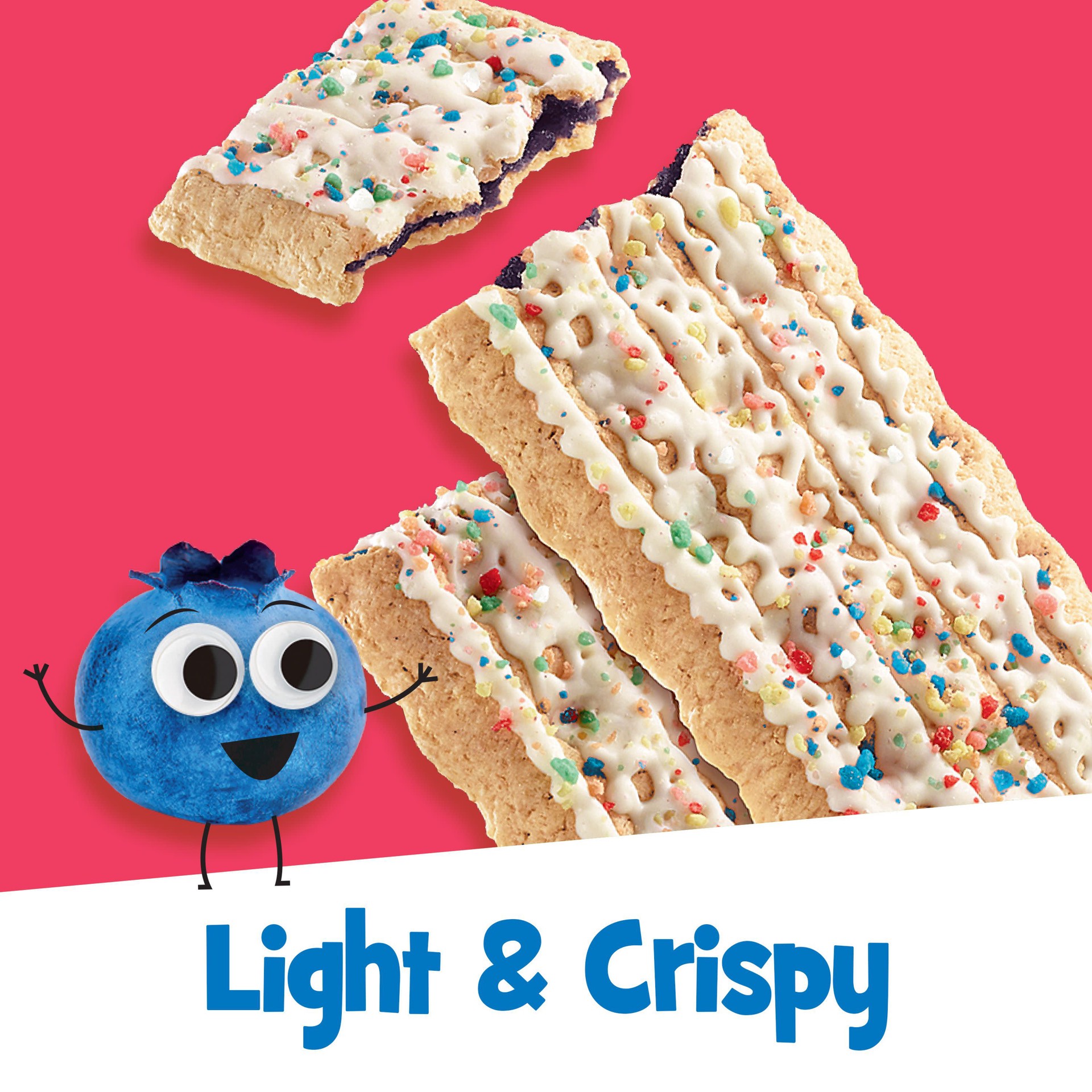 slide 3 of 5, Pop-Tarts Baked Crisps, Frosted Blueberrific, 5.9 oz, 12 Count, 5.9 oz