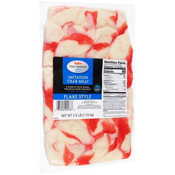 HyVee Imitation Crab Meat 2.5 lb Shipt