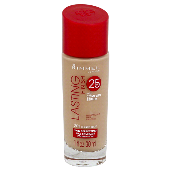 slide 1 of 1, Rimmel London Lasting Finish Foundation, Classic Beige, 1 oz