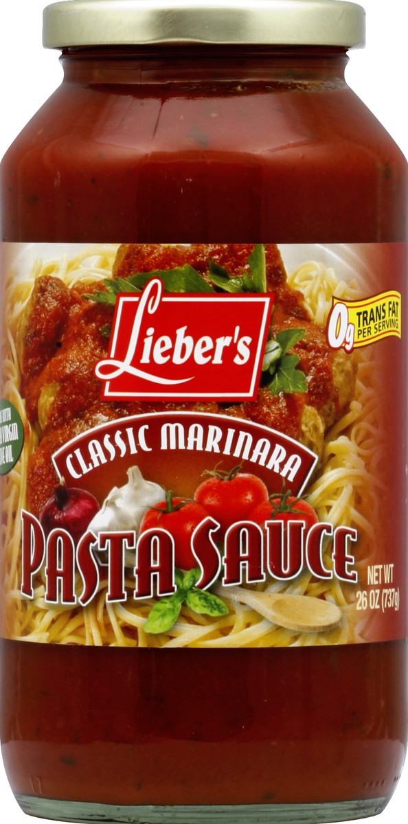 slide 2 of 2, Lieber's Pasta Sauce 26 oz, 26 oz