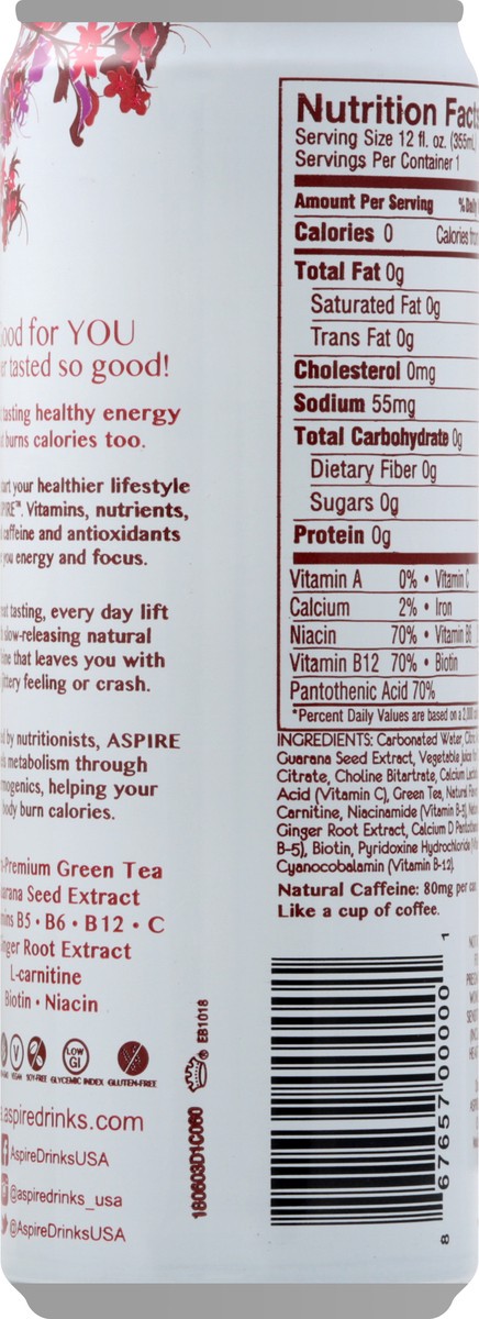 slide 5 of 11, Aspire Healthy Cranberry Energy Drink 12 fl oz, 12 oz