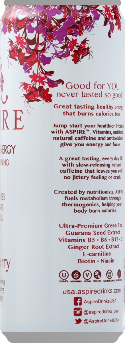 slide 10 of 11, Aspire Healthy Cranberry Energy Drink 12 fl oz, 12 oz