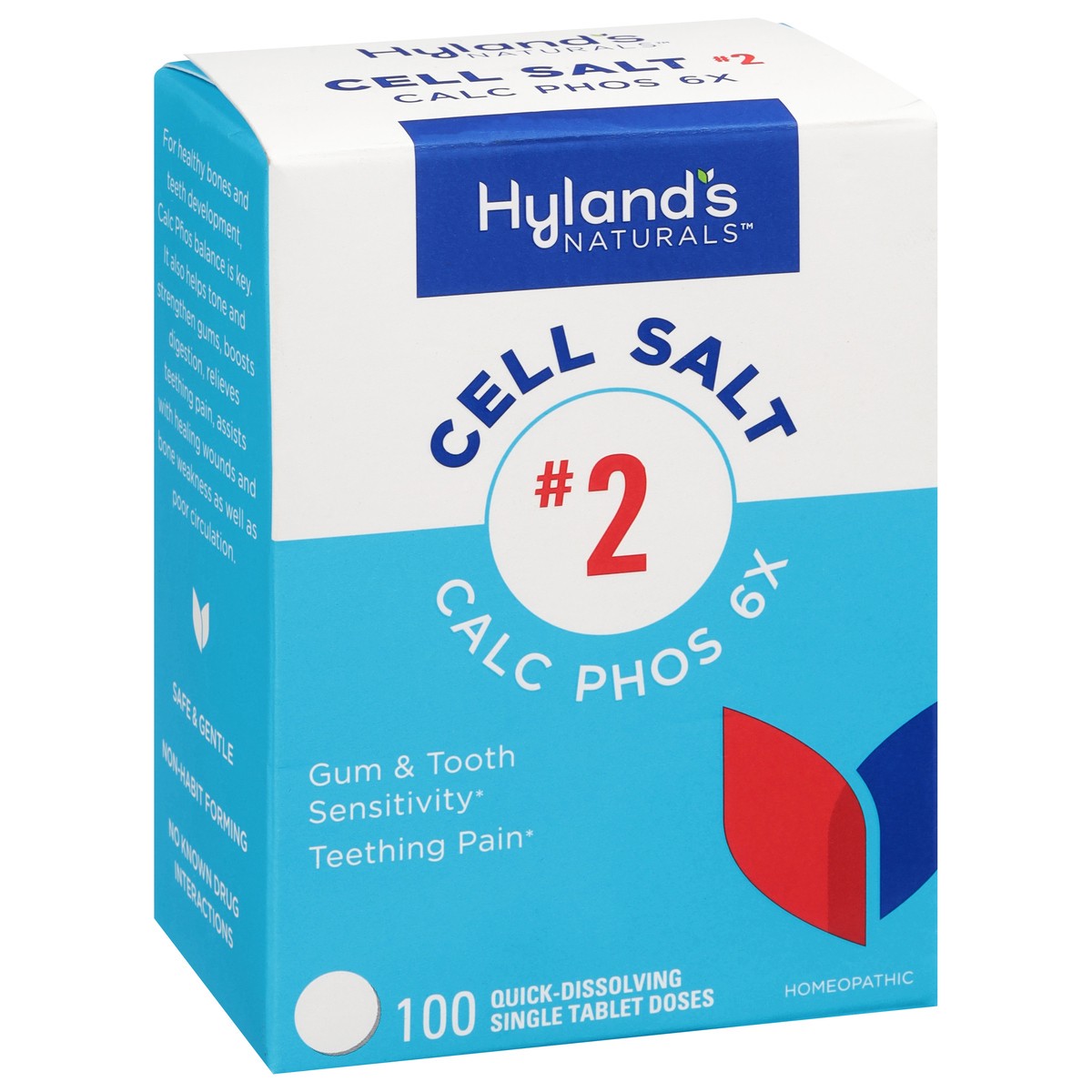 slide 6 of 9, Hyland's Naturals No. 2 Cell Salt 100 Tablets, 100 ct