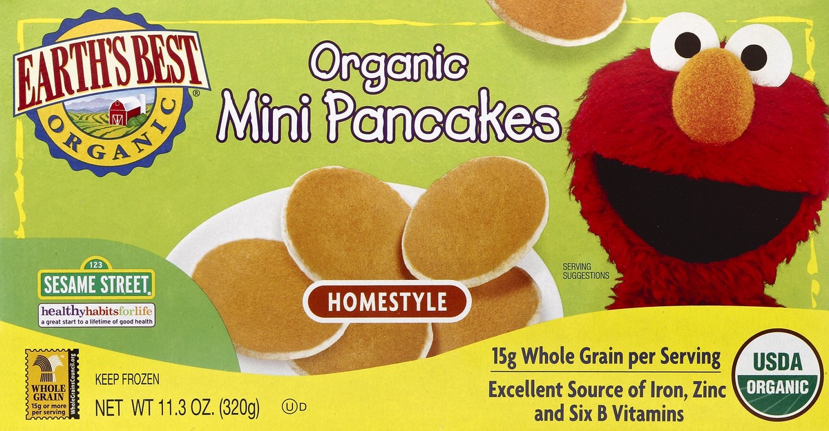 slide 5 of 6, Earth's Best Organic Mini Pancakes, 11.3 oz