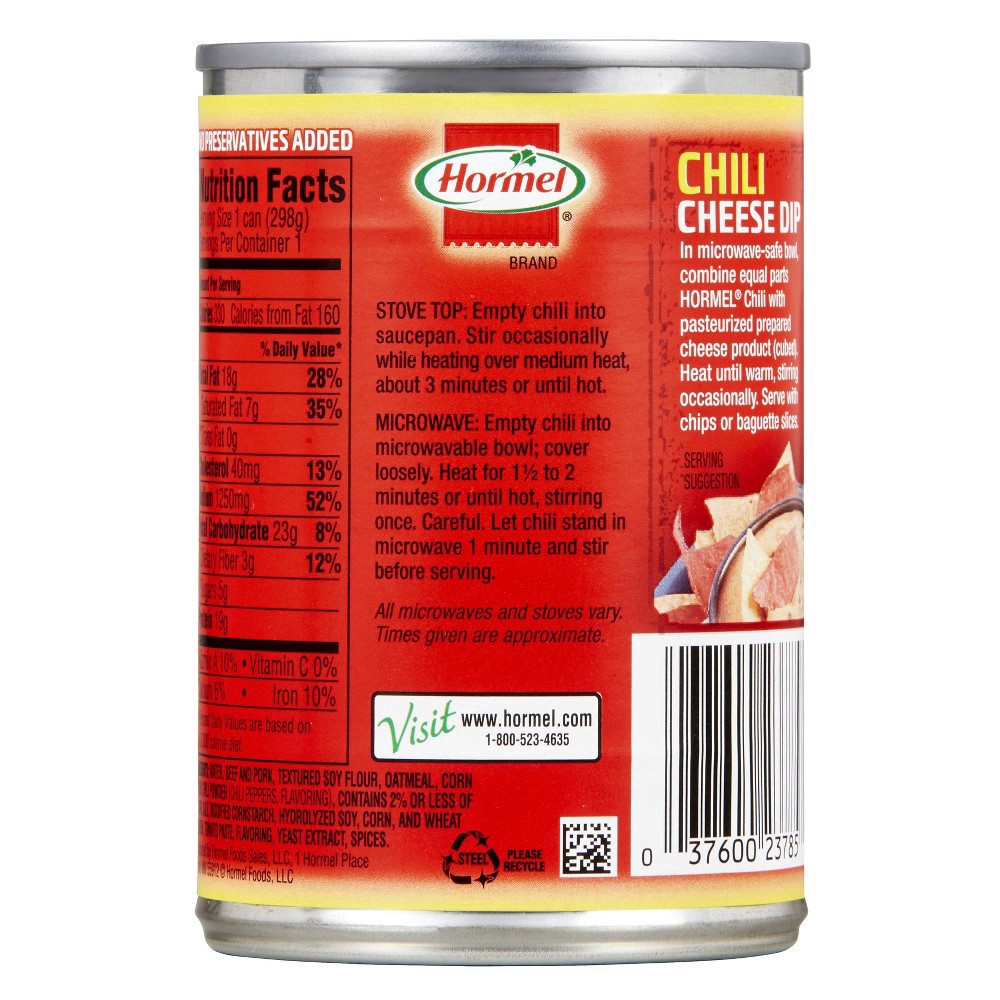 slide 6 of 8, Hormel No Beans Chili - 10.5oz, 10.5 oz