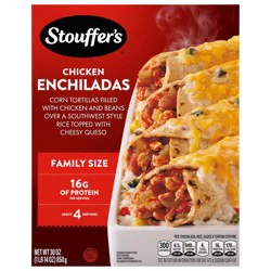 Stouffer's Chicken Enchiladas, Family Size, Frozen Enchiladas, Family Size Frozen Meals