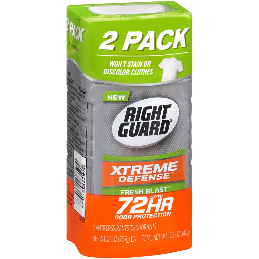 slide 3 of 6, Right Guard Xtreme Antiperspirant Invisible Solid Fresh Blast, 2 ct