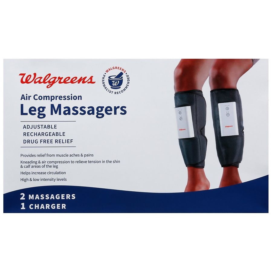 slide 1 of 1, Walgreens Therapeutic Air Compression Leg Massager, 1 ct