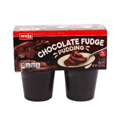 Weis Quality Chocolate Fudge Flavored 4 Pack Pudding